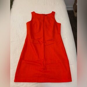 Banana Republic Red Sheath Midi Dress